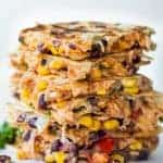 Stacked Texas Cowboy Quesadillas.