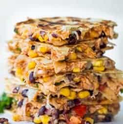 Stacked Texas Cowboy Quesadillas.