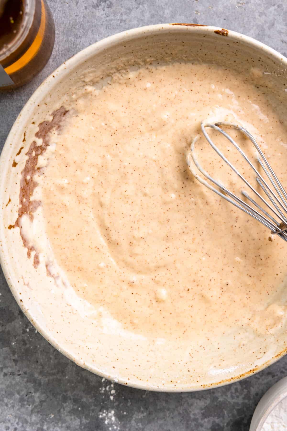 Beer Batter mixed together in a bowl.