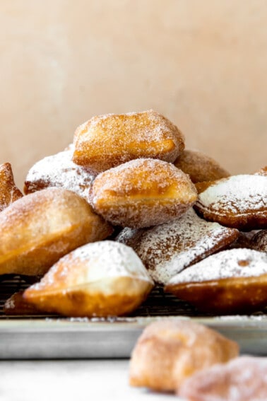 Stack of sopapillas.