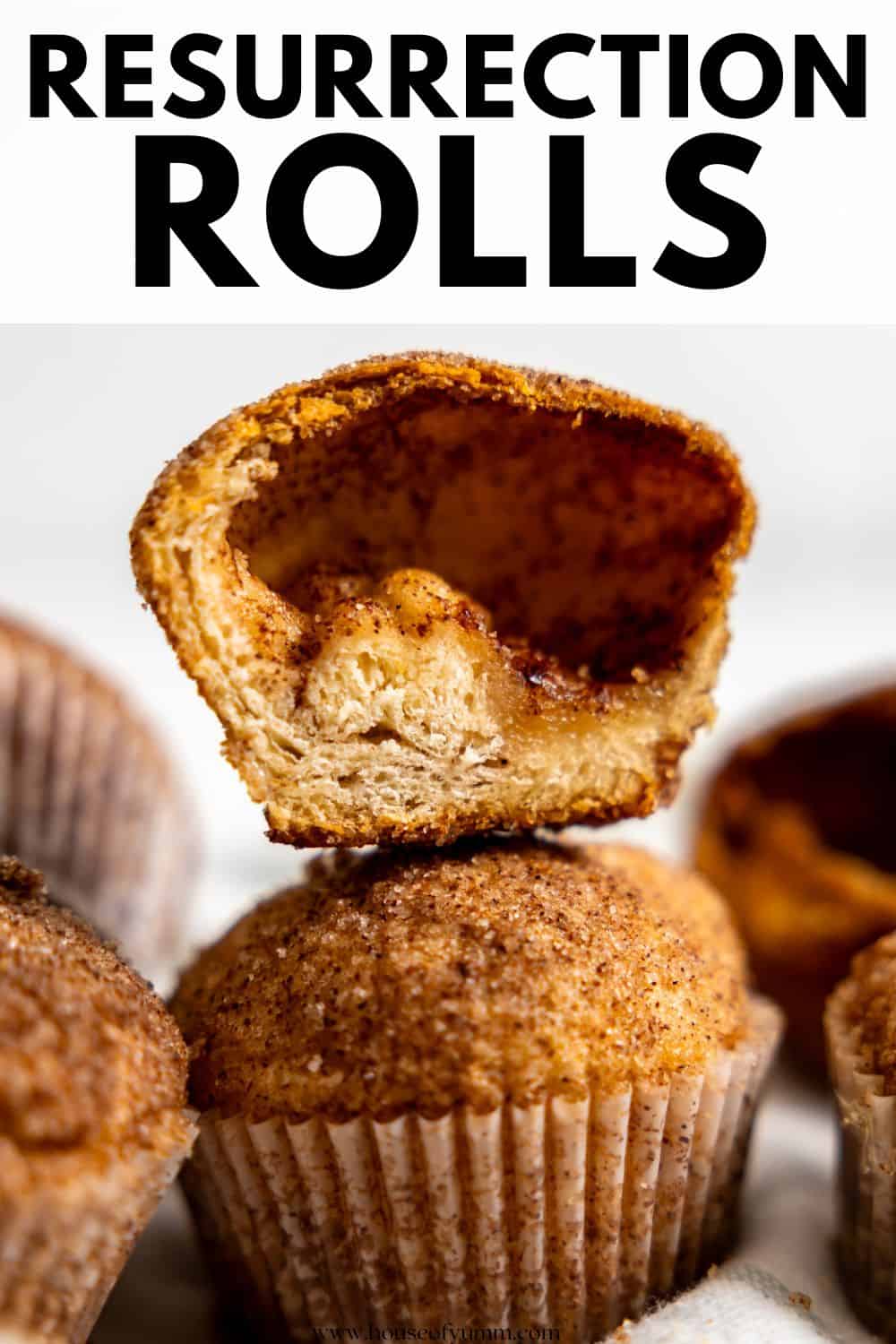 Resurrection rolls with text.